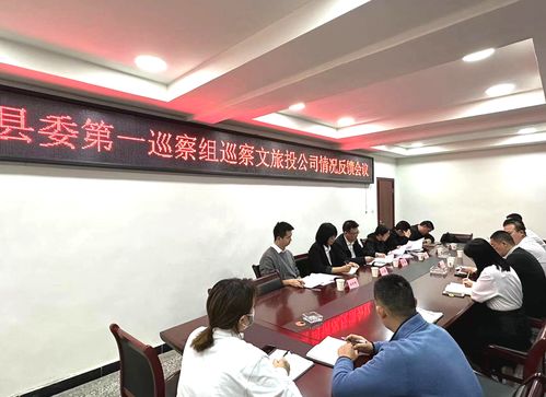 县委第一巡察组向县文旅投公司反馈巡察情况